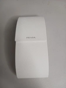 Prada Large White Flip Top Eyeglass Hard Case Sunglasses Stylish Fashion Clean - Picture 1 of 11