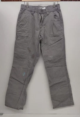 Мужские свободные холщовые серые рабочие брюки Carhartt размер 30 - Изображение 1 из 4