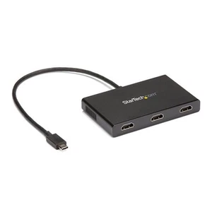 StarTech.com USB-C to HDMI 3-Port MST Hub Black - Afbeelding 1 van 1