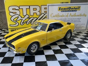 Exact Detail 1968 Chevy Camaro Z/28 Street Stalkerz 1:18 Diecast Yellow Car - Picture 1 of 15