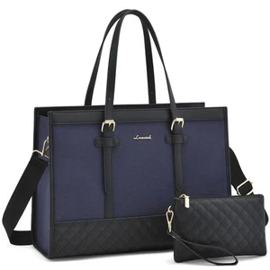 LOVEVOOK Laptop Bag for Women 15.6 inch Canvas Laptop Tote Bag, Large Capacity - Bild 1 von 8
