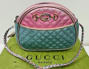 Bolso de Hombro Gucci Trapuntata Cámara Acolchado Cuero Laminado Mini Bolso - Imagen 1 de 23