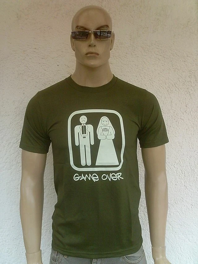 GAME OVER Bachelorette Party T-Shirt S-M - Image 1 of 1