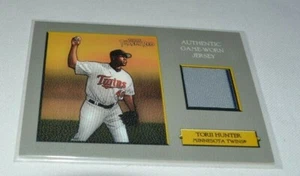 2006 TOPPS TURKEY RED - TORII HUNTER GAME WORN JERSEY MINNESOTA TWINS - Picture 1 of 3