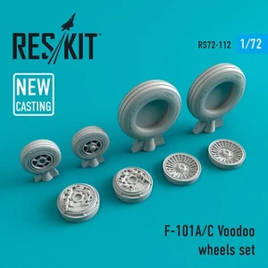 ResKit RS72-0112 Scale 1:72 F101 A,C Voodoo Resin Wheel Upgrade set for Aviation - Picture 1 of 24