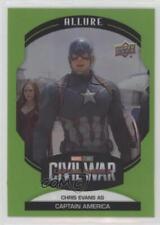 2022 Marvel Allure Green Quartz 61/99 Captain America Chris Evans as #50 4et