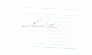 Frank Malzone Autograph Index card Rare 3X5 Signed VINTAGE MLB AUTO - Picture 1 of 1