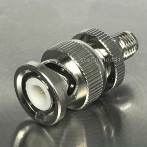 SMA female / BNC male - coax adapter to convert cable connector plug *USA Seller - Picture 1 of 1