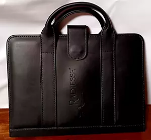 Radiesse Leather Bound 3 Ring Binder Document Holder with Carry Handles New - Picture 1 of 4