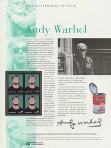 #657 37c Andy Warhol Stamp #3652 USPS Commemorative Stamp Panel - Picture 1 of 1