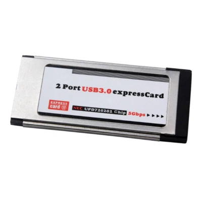 PCI-E PCI Express To 2 Port USB 3.0 34 mm Expresscard Card Converter Adapter US - Image 1 of 4