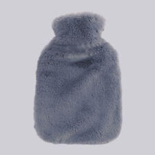Natural Rubber Warm 2L Large Hot Water Bottle Bag Faux Fur Fleece Knitted Cover