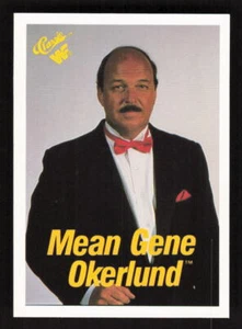 1989 Classic WWF #51 Mean Gene Okerlund Rookie - Picture 1 of 2