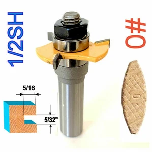1 Stck. 1/2 Zoll SH Keks #0 Schlitzen 5/32 Zoll x 5/16 Zoll Gelenk Montage Router Bit S - Bild 1 von 12