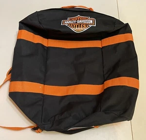 Harley-Davidson 2 In 1 Duffle Bag Backpack Waterproof Luggage Black & Orange - Picture 1 of 13