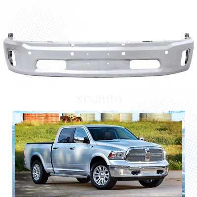 Steel Front Bumper Cover Lower Bottom Bar For 2014-2018 Ram 1500 W/Fog Hole - Image 1 of 4