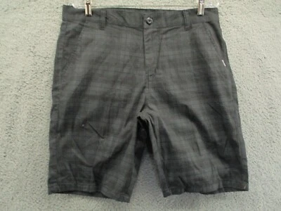 Pantalones cortos de natación Zoo York gris a cuadros para hombre talla 34 Foto 1 de 4