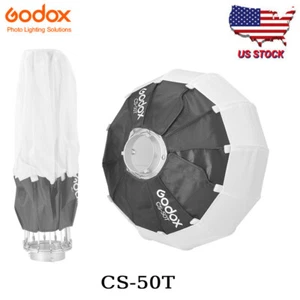 US Godox CS-50T 50cm Collapsible Lantern Softbox Studio Flash LED Light Diffuser - Picture 1 of 12