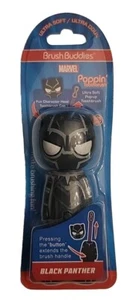 Brush Buddies Poppin’ Toothbrush Soft BPA Free Brand New MARVEL Black Panther - Picture 1 of 2