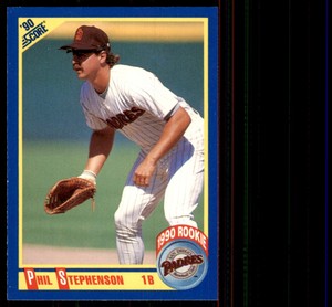 1990 Score Phil Stephenson Rookie Baseball Cards #642