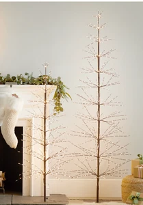 Pottery Barn Lit Twinkling Twig Tree 5ft - Picture 1 of 5