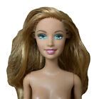 Poupée Barbie nue cuivre clair cheveux rouges aqua yeux bleus poupée seulement