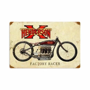 HENDERSON X FACTORY RACER MOTO 18" HEAVY DUTY USA MADE ADV METALLO - Foto 1 di 1