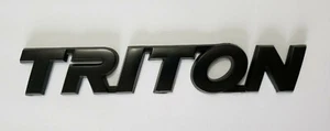 Matte Black TRITON 3D Metal Chrome Badge Sticker Fit For MITSUBISHI TRITON ML MN - Picture 1 of 3