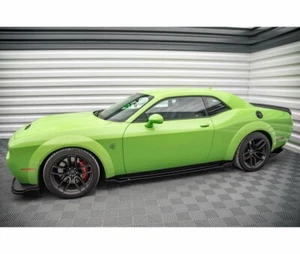 CUP Seitenschweller Ansätze SCHWARZ für  Dodge Challenger SRT Hellcat MK3 Skirts - Bild 1 von 8