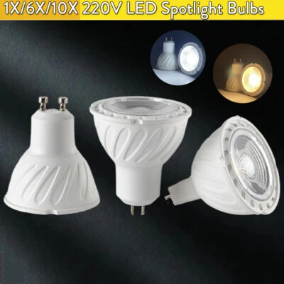 1X 10X Led Spotlights Gu10 Gu5.3 Mr16 7W Dimmable 220V Led Bulb Spotlight Light - Image 1 of 4