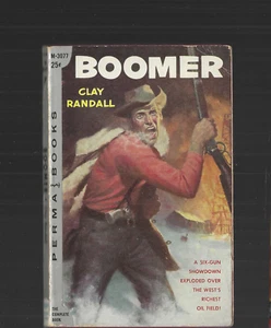 Boomer vintage Clay Randall 1957 Pulp Western cowboys Clifton Adams PB #M-3077 - Picture 1 of 3