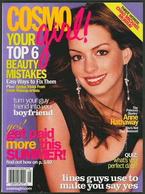 Cosmo Girl Magazine May 2004 Anne Hathaway ~Chad Michael Murray~ No Label Foto 1 de 4