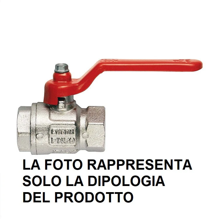 VALVOLA A SFERA D'ARRESTO MEZZO POLLICE 1/2"  FEMMINA FEMMINA - Immagine 1 di 1