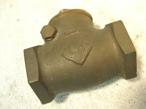 New brass 1 1/2' threaded swing check valve - Picture 1 of 5
