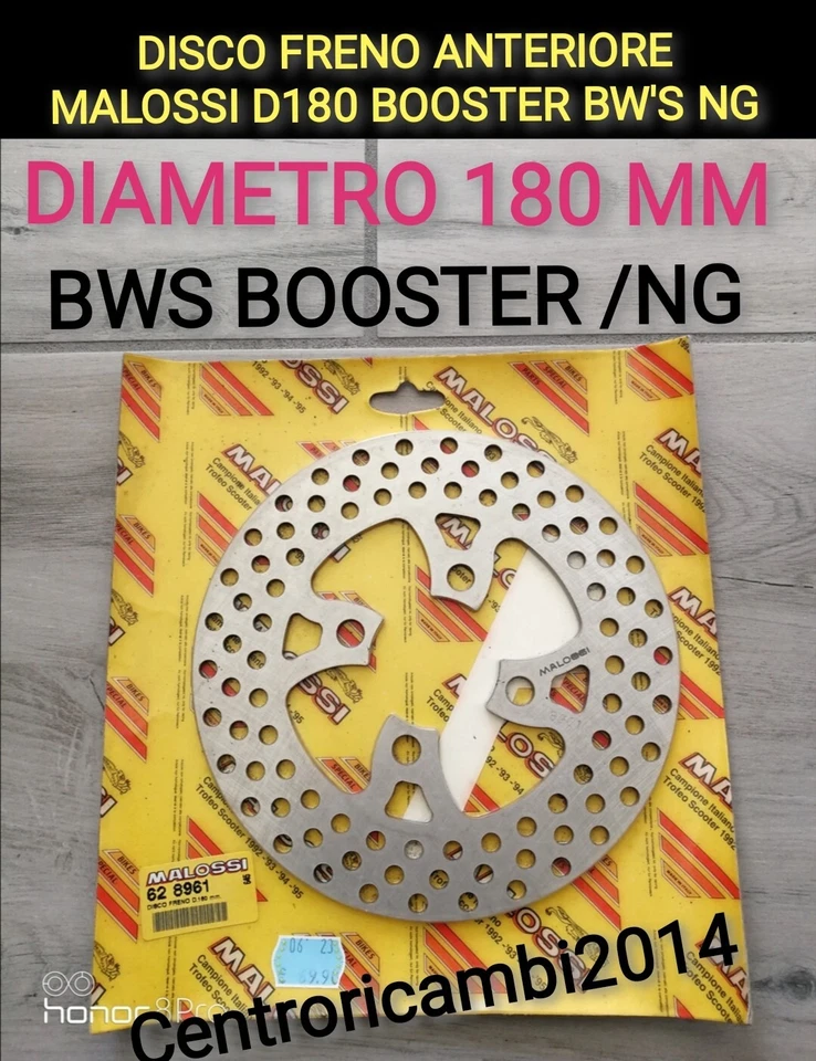 DISCO FRENO ANTERIORE MALOSSI D180 BOOSTER BW'S NG MALOSSI 62 8962 - Immagine 1 di 1