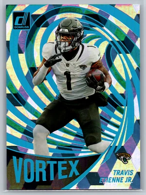 Travis Etienne Jr 2023 Panini Donruss Vortex Cubic /50 VOR-15 Jaguars - Image 1 of 2
