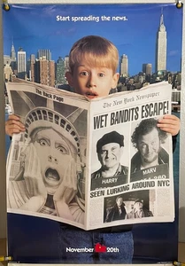 HOME ALONE 2 LOST IN NEW YORK DS ROLLED ORIGINAL ONE SHEET MOVIE POSTER 1992 - Picture 1 of 2