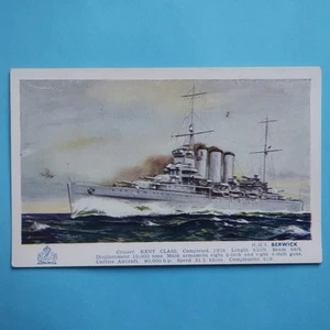 HMS Berwick - Royal Navy Ship - Military - Postcard by J Salmon Ltd - Picture 1 of 2