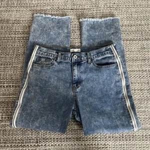Pantalones de mezclilla Anthropologie Dance & Marvel grandes hippie boho desgastados para mujer - Imagen 1 de 8