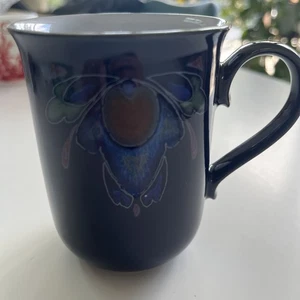 Denby Baroque Ceramic Straight Mug Navy Art Nouveau Design Super Used Condition - Picture 1 of 4