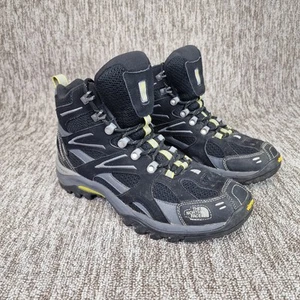 The North Face Gortex Mens UK Size 8 Black Grey Vibram Sole Lace Up Hiking Boots - Picture 1 of 21