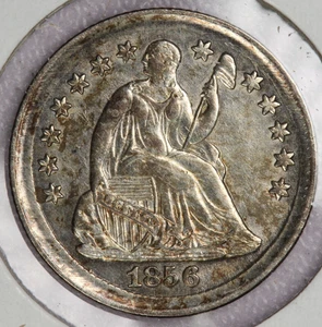 1856 Seated Liberty Silver Half Dime - Picture 1 of 2