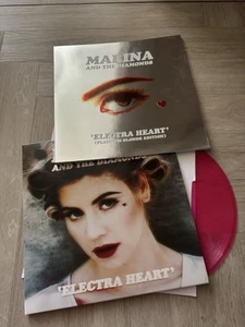 MARINA and the Diamonds Electra Heart Platinum Blonde Edition Magenta Pink Vinyl - Imagen 1 de 3