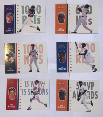 2003 Fleer Tradition Milestones complete 25 card set. - Image 1 of 4