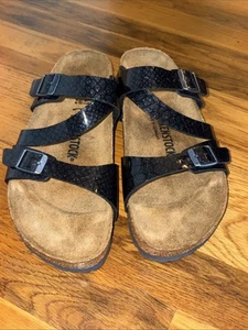 Sandali Birkenstock donna 10 Magic Galaxy neri Salina Birko-Flor - Foto 1 di 8