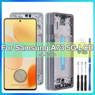 OLED Screen For Samsung Galaxy A73 5G A736B/DS LCD Digitizer Touch Assembly - Image 1 of 4