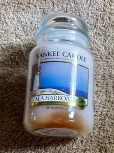 Yankee Candle Sea Harbor Large Jar 22oz summer Blue - Picture 1 of 3