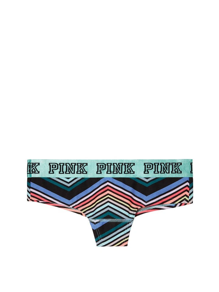 Panty Victoria's Secret ROSA Logo Cheekster Multi Rayas Foto 1 de 1