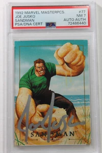 Marvel Masterpieces Sandman #77 1992 PSA autógrafo plata signo de mano Joe Jusko - Imagen 1 de 3