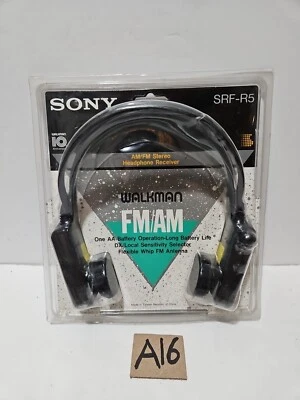 Vintage Walkman Model SRF-R5 AM/FM Stereo Headphone Receiver Headset Brand... - Image 1 of 4